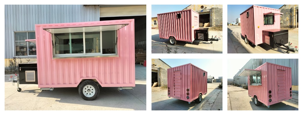 9ft custom shipping container food trailer for sale